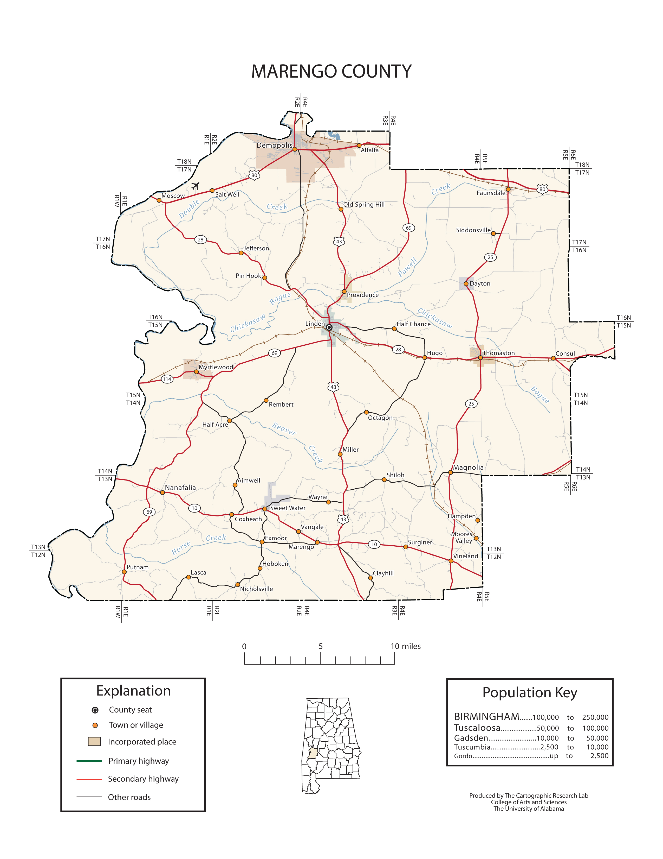 Marengo County Arrests Maps of Marengo County